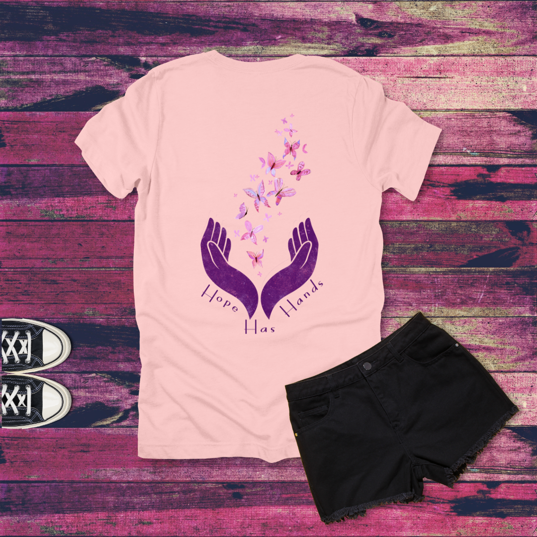 Hope Has Hands Butterfly T-Shirt | Matthew 25:40
