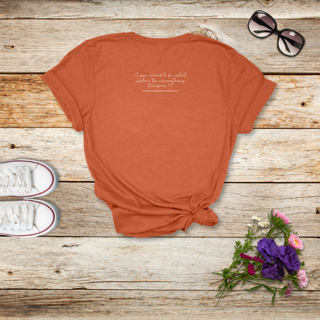 It Is Well With My Soul Flower T-Shirt | Philippians 4:11