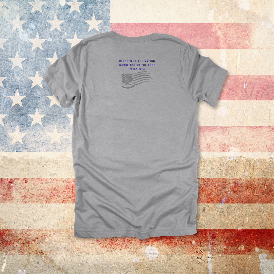 JesUSAves Patriotic T-Shirt| Psalm 33:12