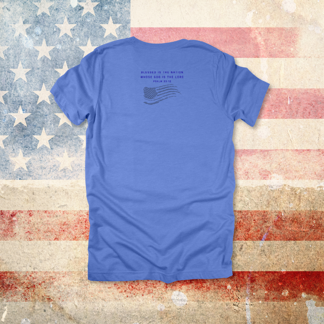 JesUSAves Patriotic T-Shirt| Psalm 33:12