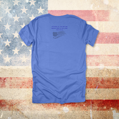 JesUSAves Patriotic T-Shirt| Psalm 33:12