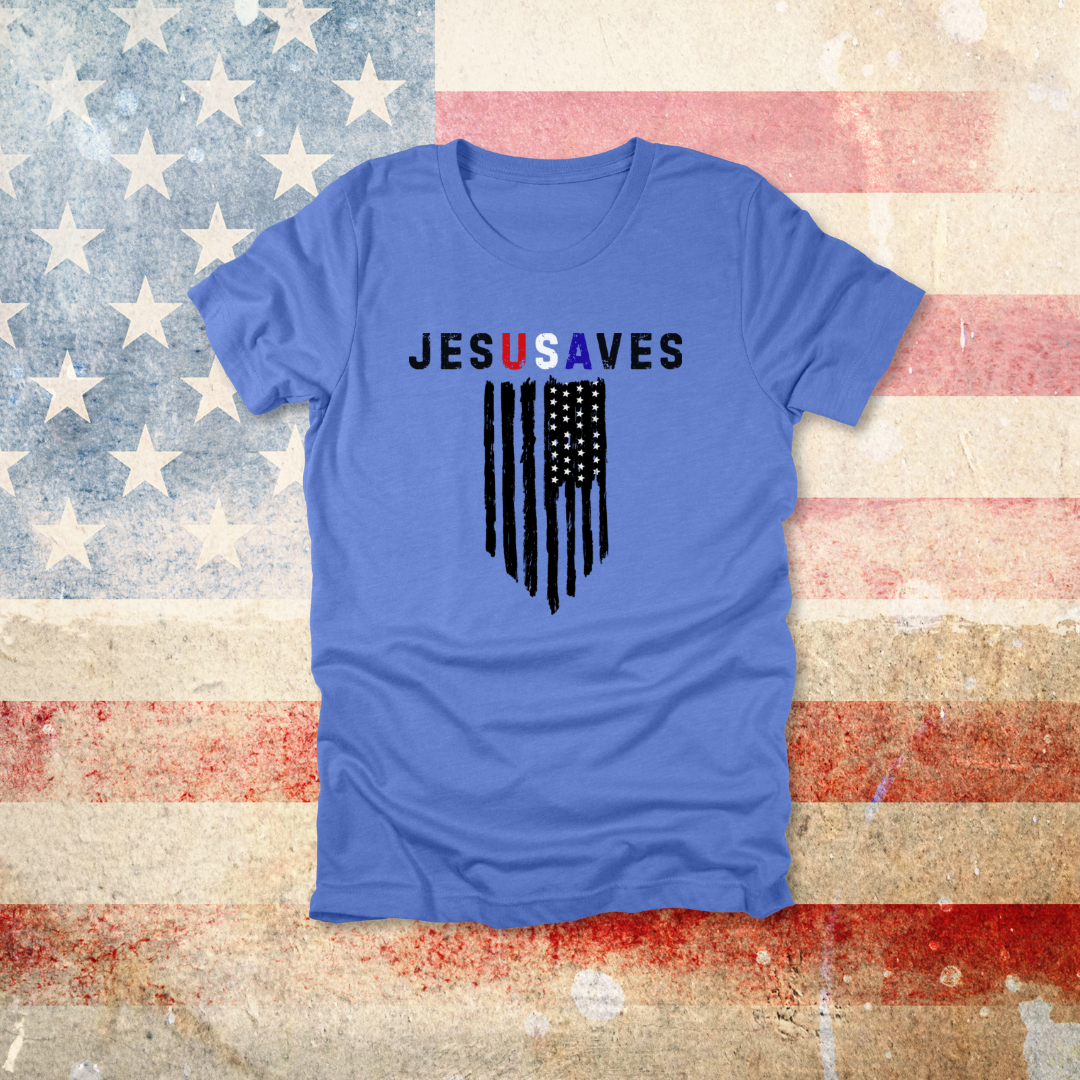 JesUSAves Patriotic T-Shirt| Psalm 33:12