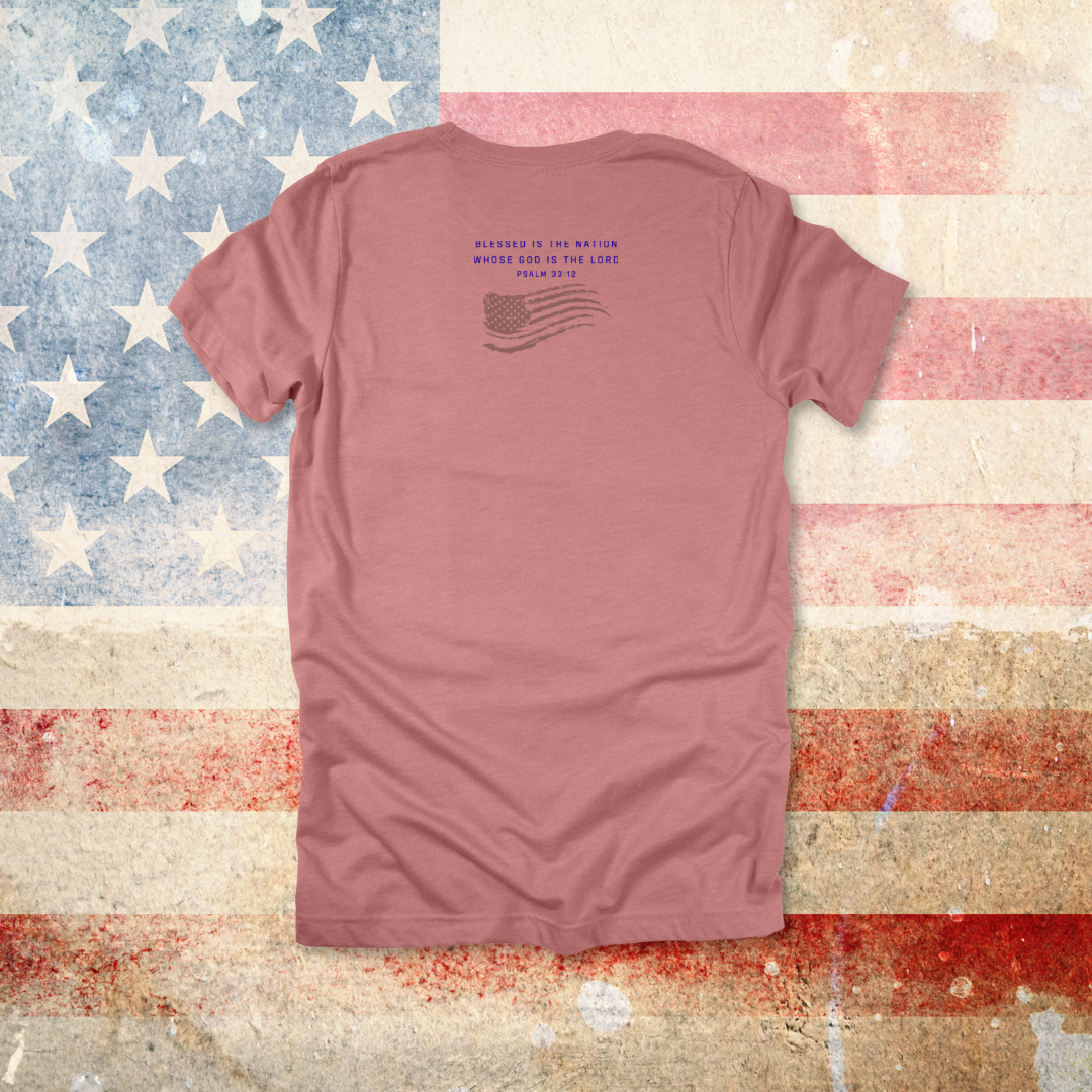 JesUSAves Patriotic T-Shirt| Psalm 33:12