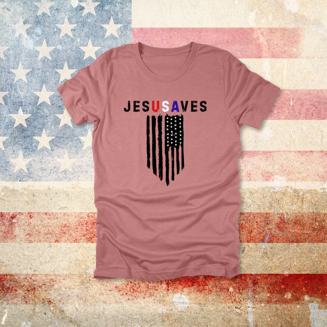 JesUSAves Patriotic T-Shirt| Psalm 33:12