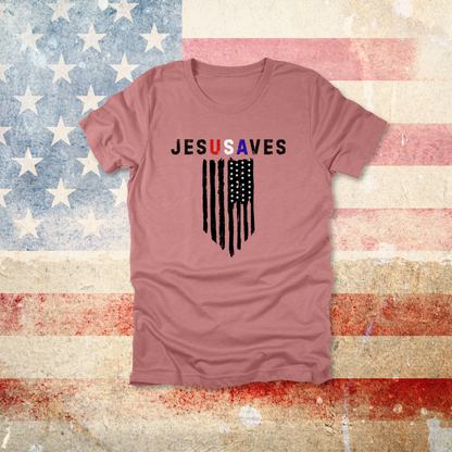 JesUSAves Patriotic T-Shirt| Psalm 33:12