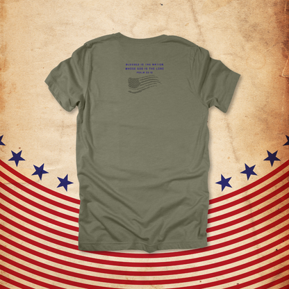 JesUSAves Patriotic T-Shirt| Psalm 33:12