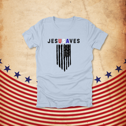 JesUSAves Patriotic T-Shirt| Psalm 33:12