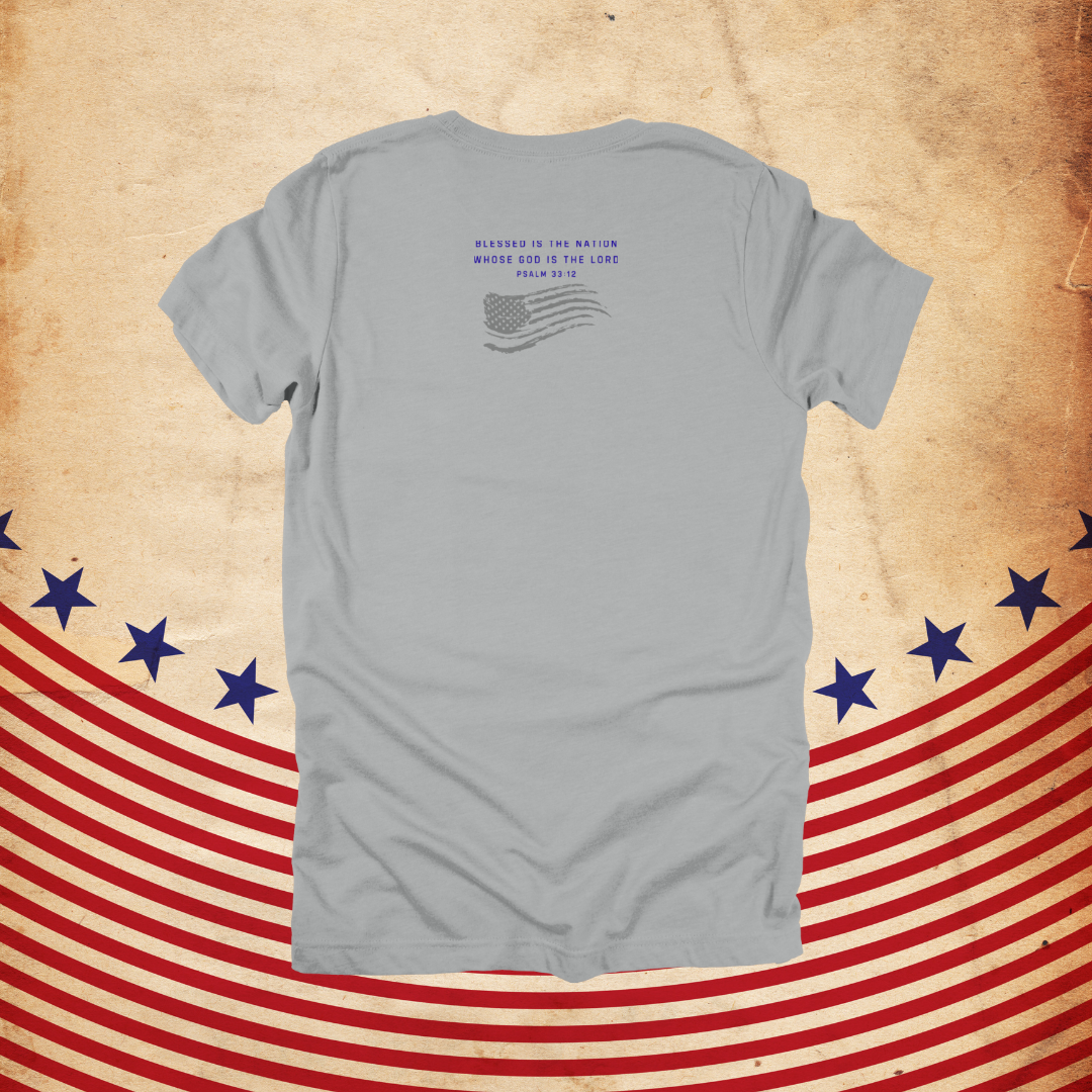 JesUSAves Patriotic T-Shirt| Psalm 33:12