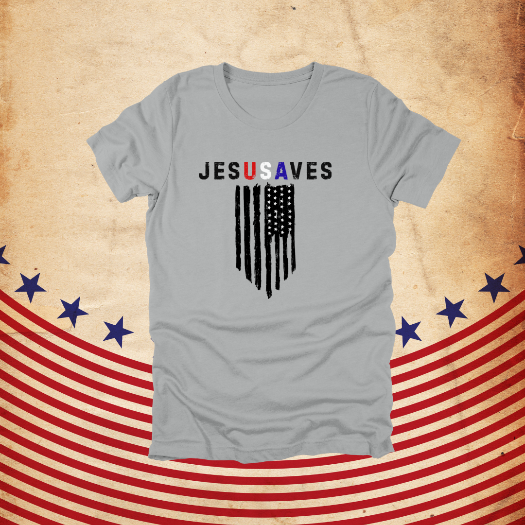 JesUSAves Patriotic T-Shirt| Psalm 33:12