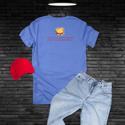 Jesus Is My Superpower Hero T-Shirt | Philippians 4:13