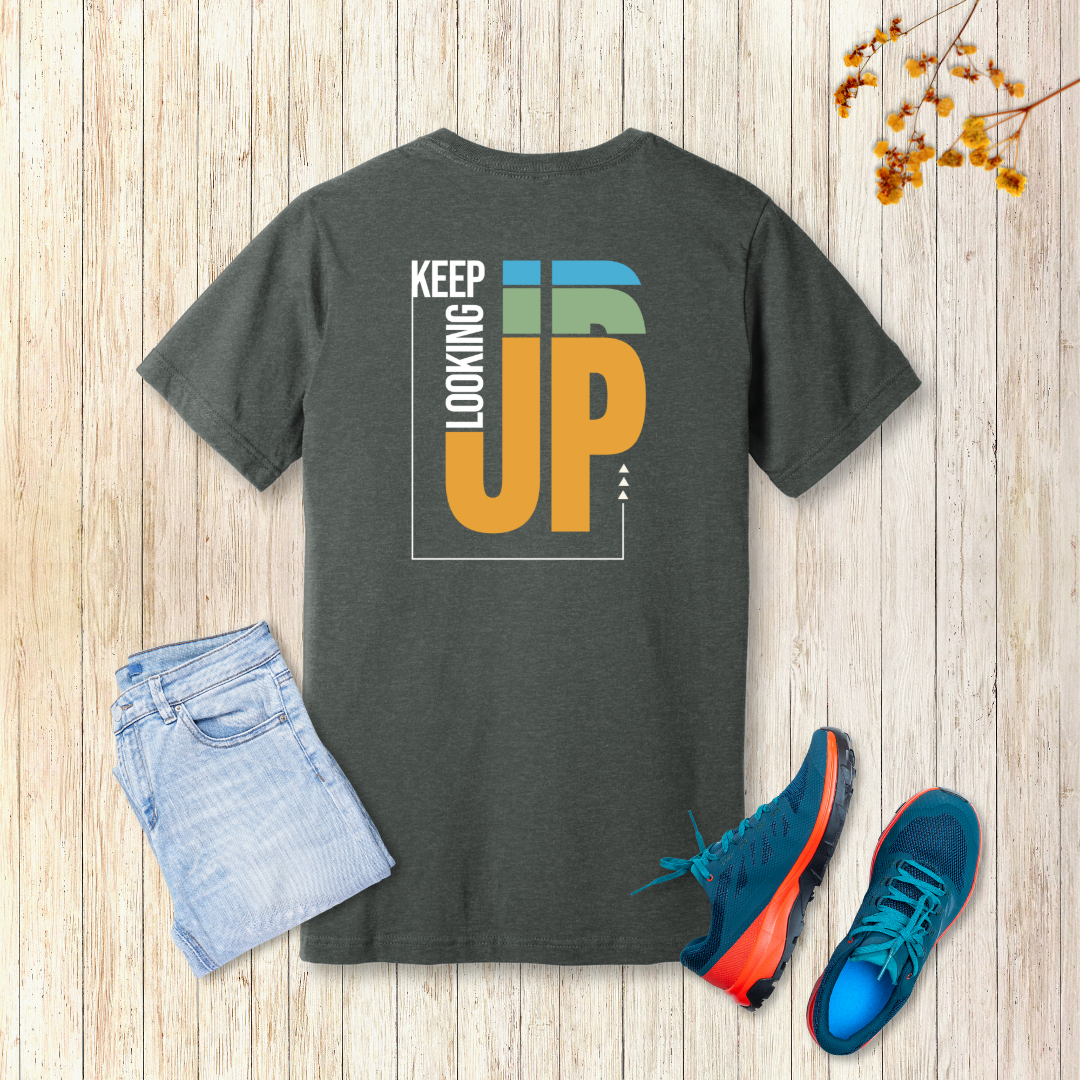 Keep Looking Up T-Shirt | Hebrews 12:2