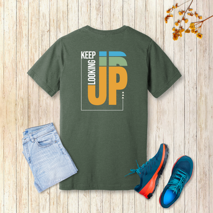Keep Looking Up T-Shirt | Hebrews 12:2