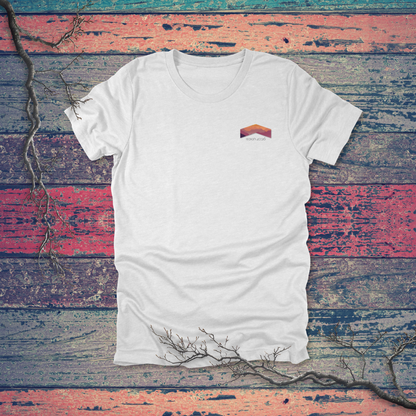 Lift Up Your Eyes Mountain Sunset T-Shirt | Isaiah 40:26