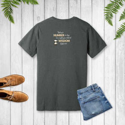 Living Numbered T-Shirt | Psalm 90:12