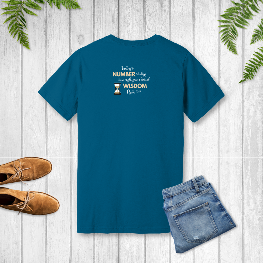 Living Numbered T-Shirt | Psalm 90:12
