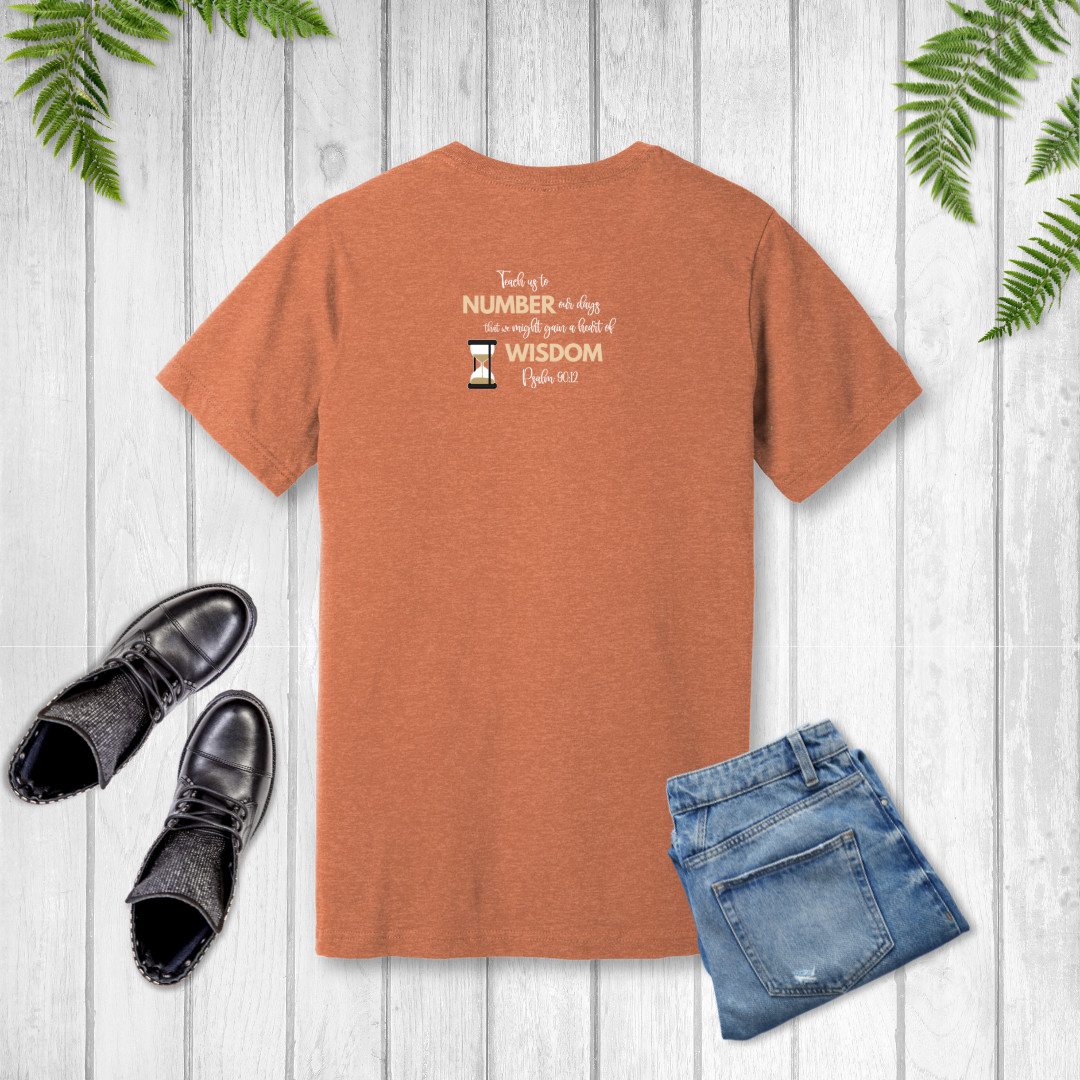 Living Numbered T-Shirt | Psalm 90:12