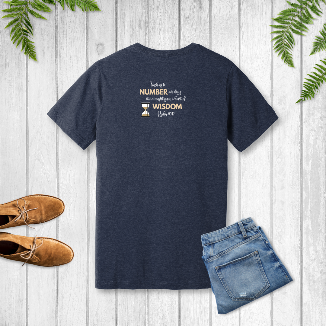 Living Numbered T-Shirt | Psalm 90:12