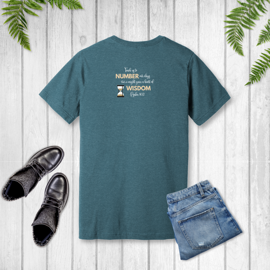 Living Numbered T-Shirt | Psalm 90:12