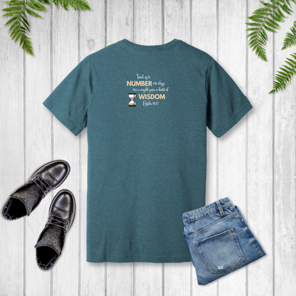 Living Numbered T-Shirt | Psalm 90:12