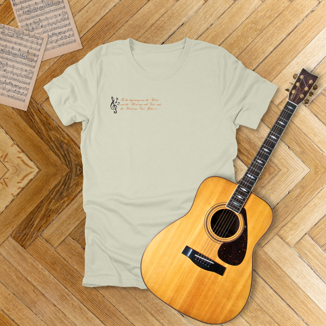 Know the Word – Music & Scripture T-Shirt | John 1:1