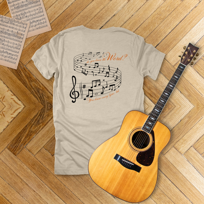 Know the Word – Music & Scripture T-Shirt | John 1:1