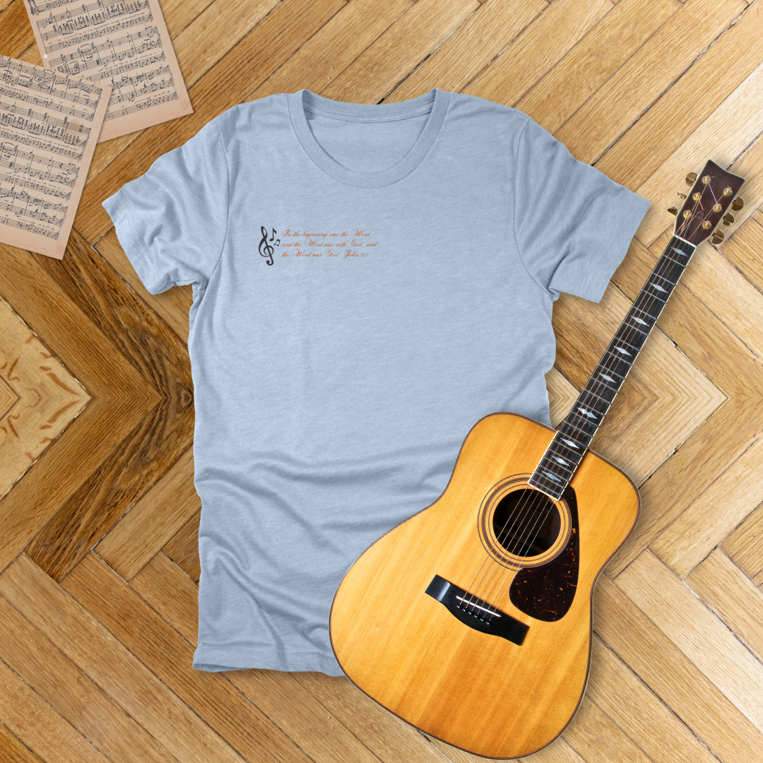 Know the Word – Music & Scripture T-Shirt | John 1:1