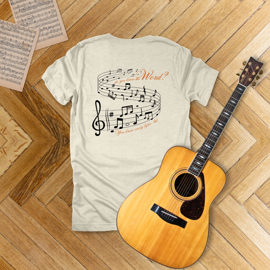 Know the Word – Music & Scripture T-Shirt | John 1:1