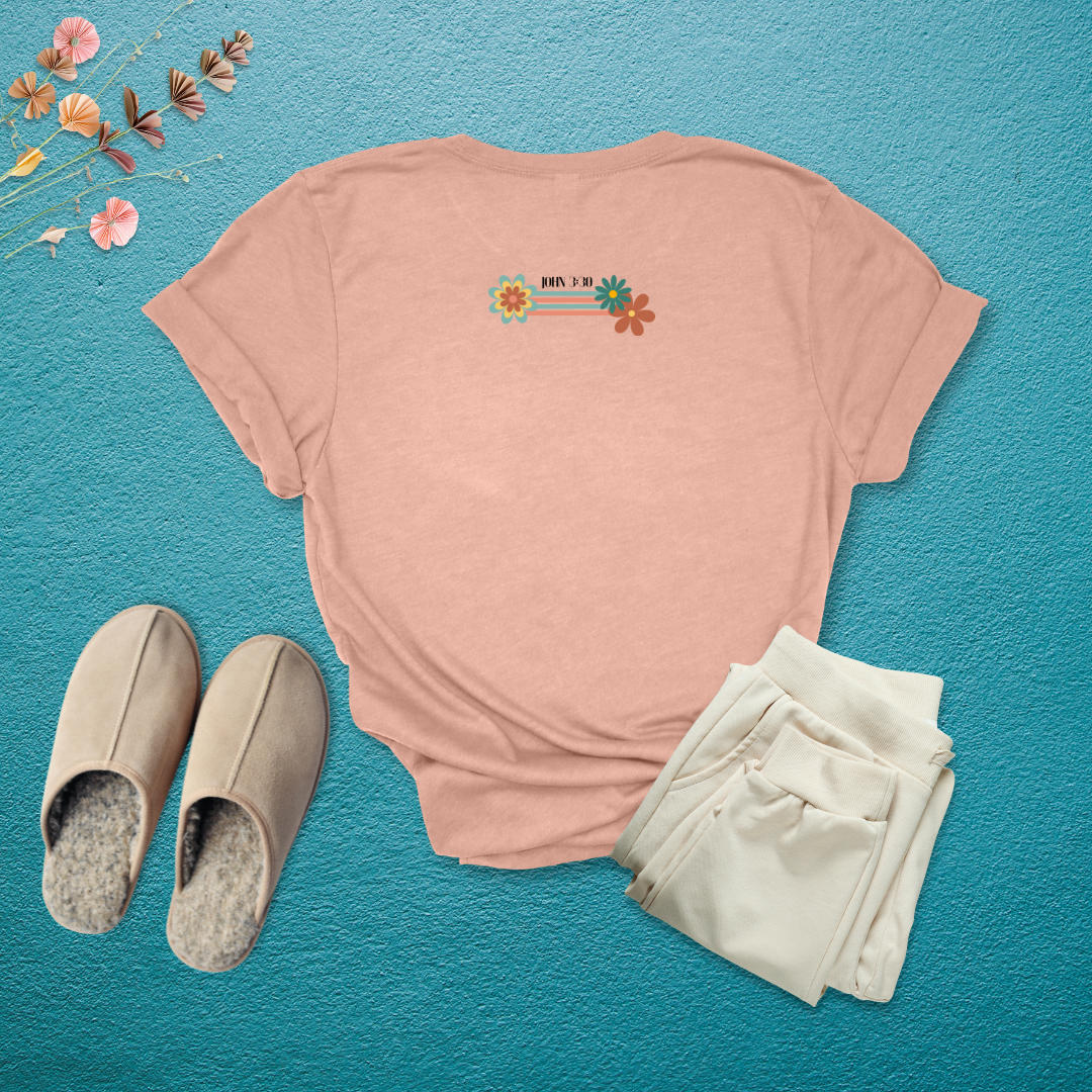 More Jesus, Less Me – Retro Floral T-Shirt | John 3:30
