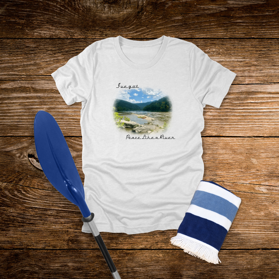I’ve Got Peace Like a River – Christian Nature Tee | John 14:27