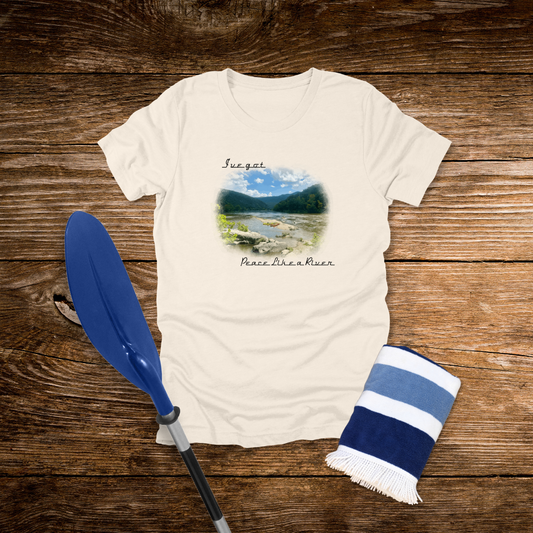 I’ve Got Peace Like a River – Christian Nature Tee | John 14:27