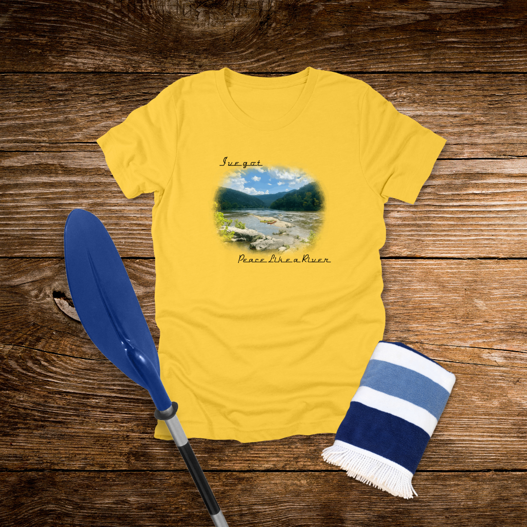 I’ve Got Peace Like a River – Christian Nature Tee | John 14:27