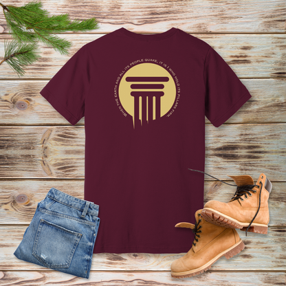 Firm Foundation Pillar T-Shirt | Psalm 75:3