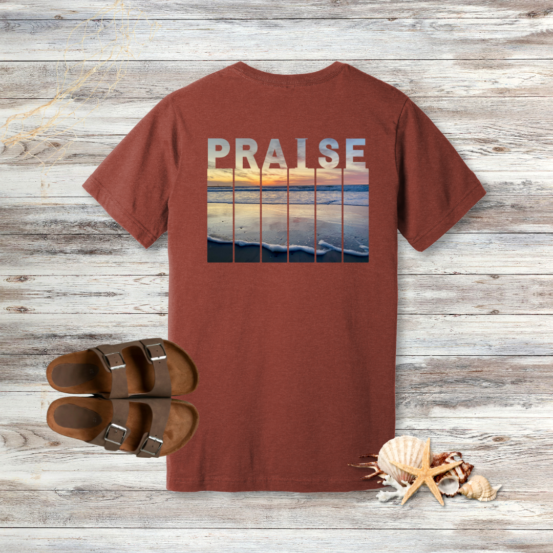 Praise Beach Sunset T-Shirt | Psalm 150