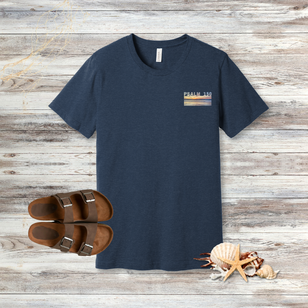Praise Beach Sunset T-Shirt | Psalm 150