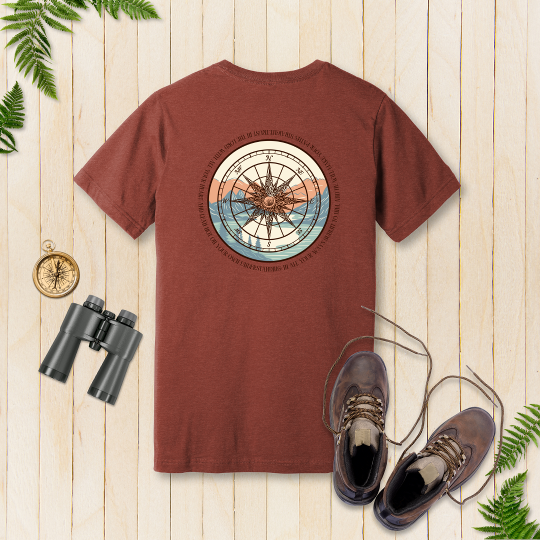 Trust in the Lord Compass T-Shirt | Proverbs 3:5-6