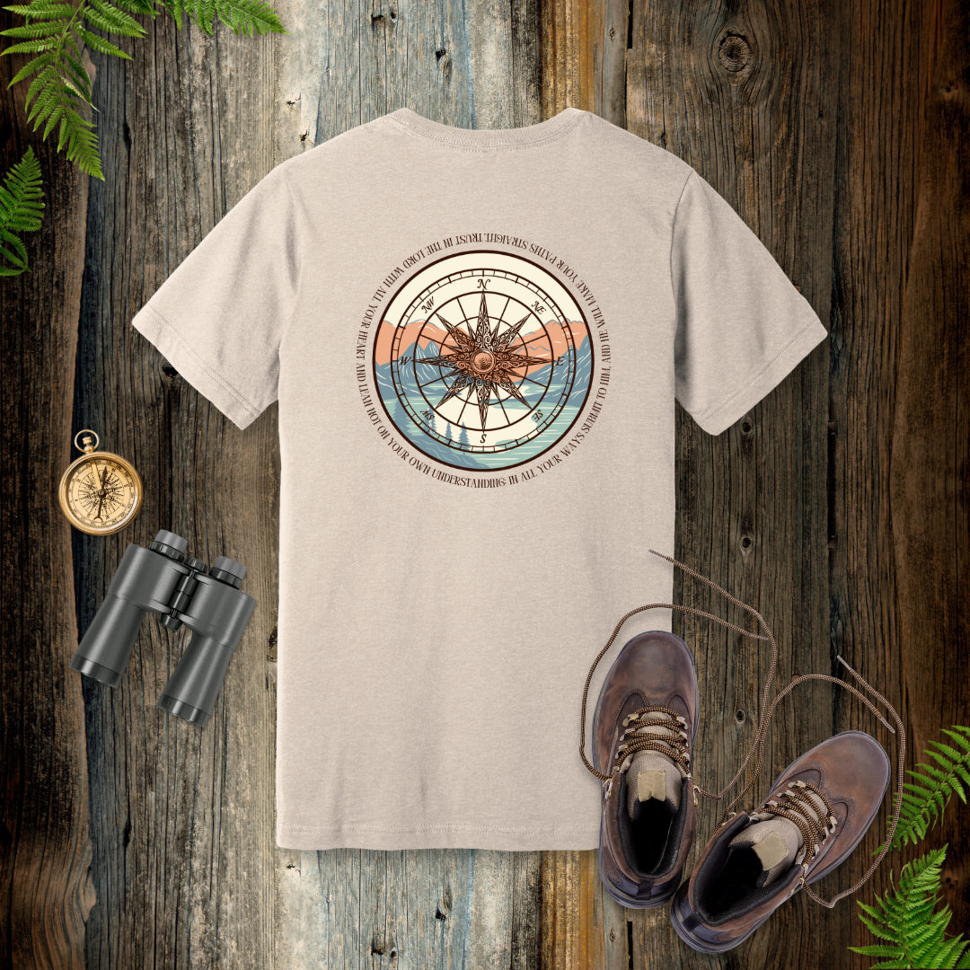 Trust in the Lord Compass T-Shirt | Proverbs 3:5-6