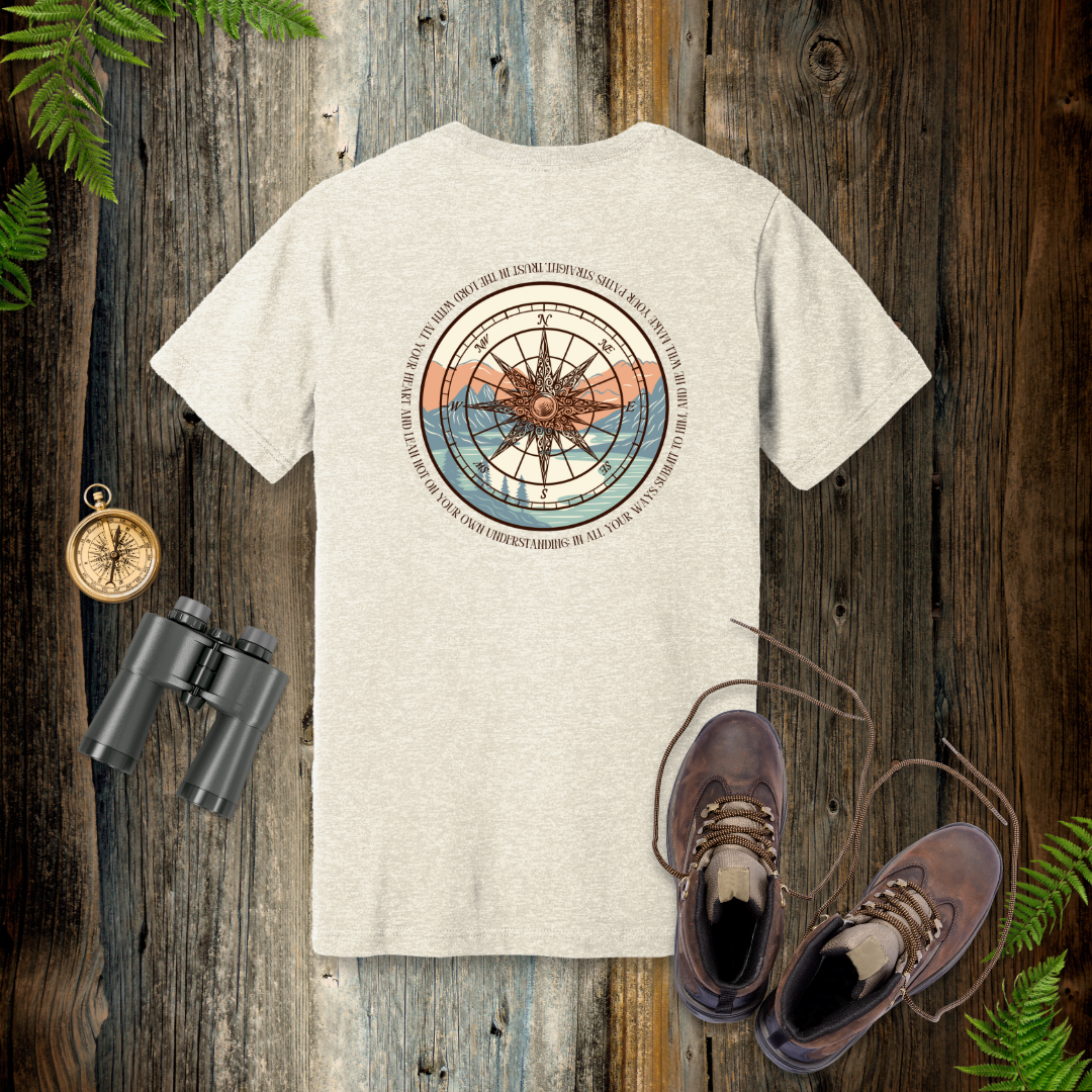 Trust in the Lord Compass T-Shirt | Proverbs 3:5-6