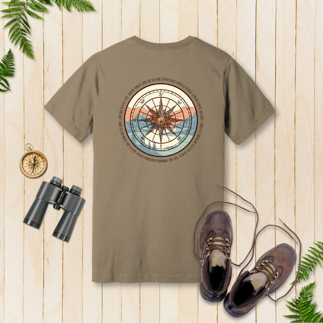 Trust in the Lord Compass T-Shirt | Proverbs 3:5-6