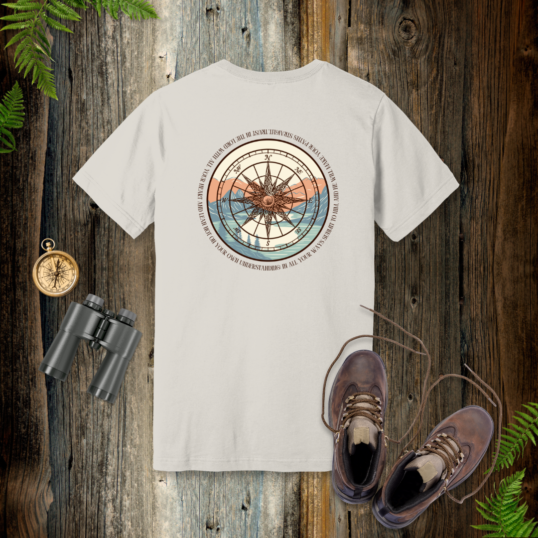 Trust in the Lord Compass T-Shirt | Proverbs 3:5-6