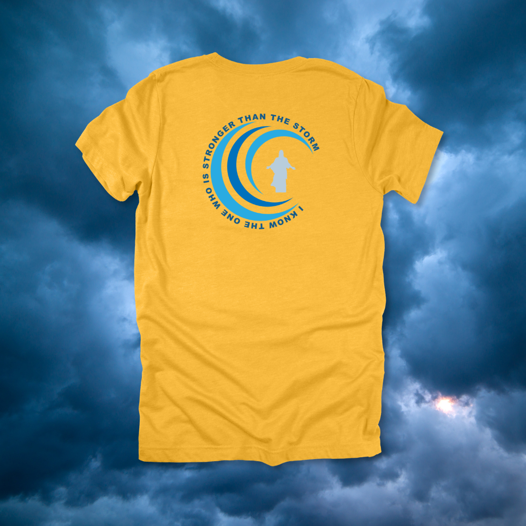 Stronger Than the Storm T-Shirt | Mark 4:39