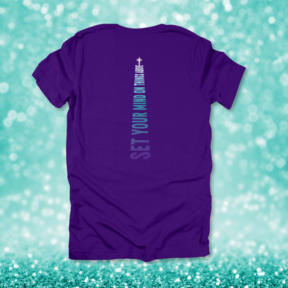 Mind on Things Above Gradient T-Shirt | Colossians 3:2