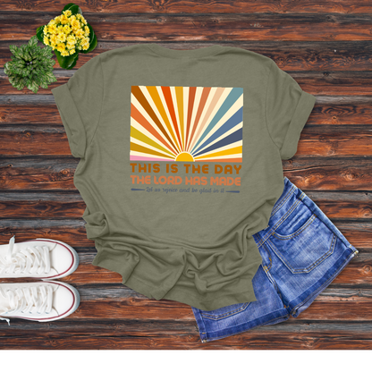 This Is the Day – Retro Sunrise T-Shirt | Psalm 118:24