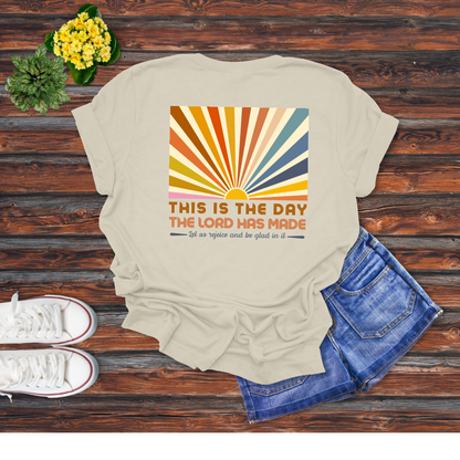 This Is the Day – Retro Sunrise T-Shirt | Psalm 118:24