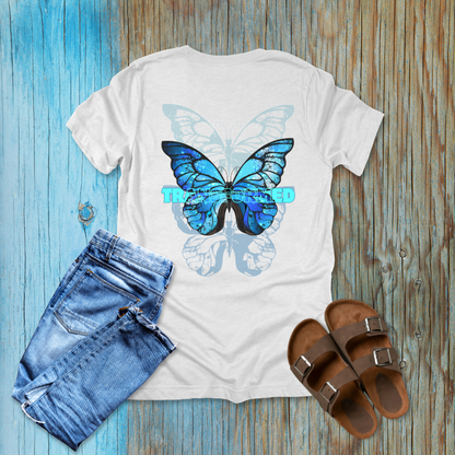 Transformed Butterfly Faith T-Shirt | 2 Corinthians 3:18