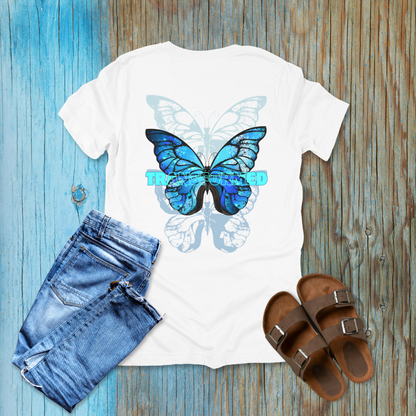 Transformed Butterfly Faith T-Shirt | 2 Corinthians 3:18
