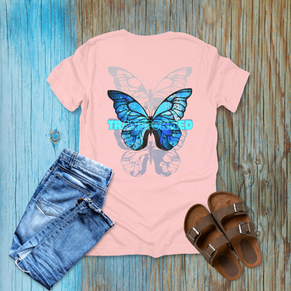 Transformed Butterfly Faith T-Shirt | 2 Corinthians 3:18