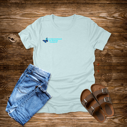 Transformed Butterfly Faith T-Shirt | 2 Corinthians 3:18